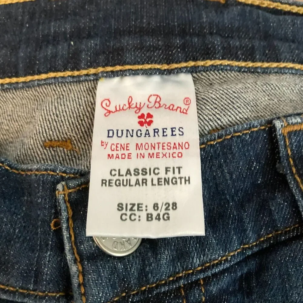 Lucky Brand Jeans Womens‎ Sz 6 28 Vintage Blue Denim Classic Fit